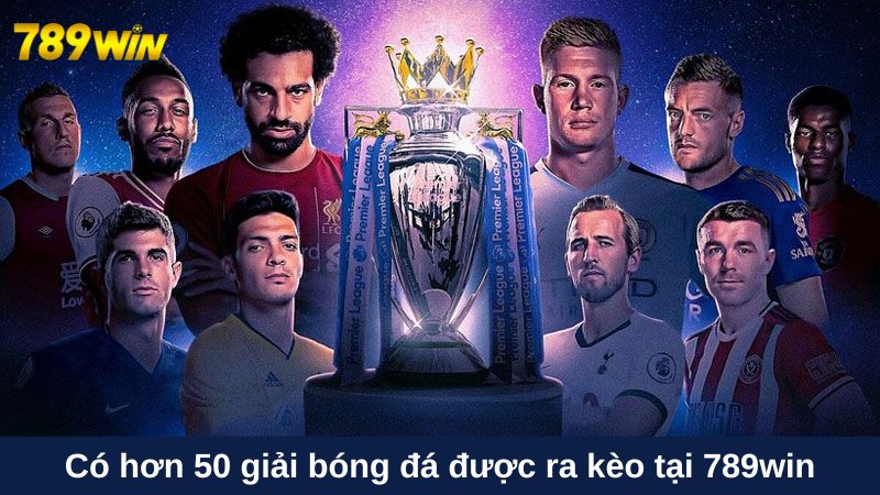 Có hơn 50 giải bóng đá được ra kèo tại 789win