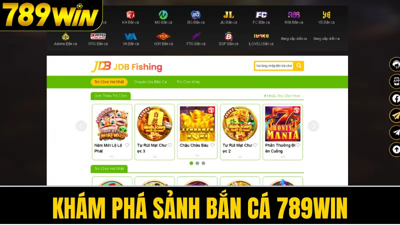 Khám phá sảnh bắn cá 789win